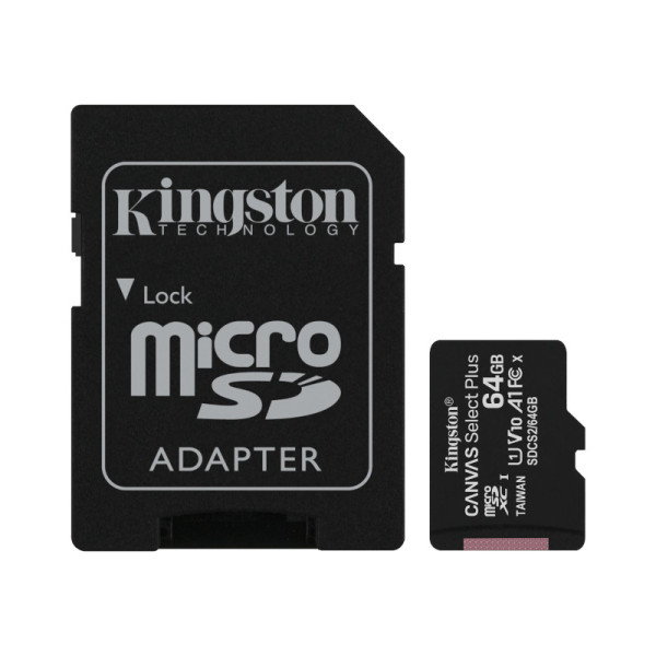 lijden begrijpen leerling Kingston micro SD-kaart 64GB - Camerashop24